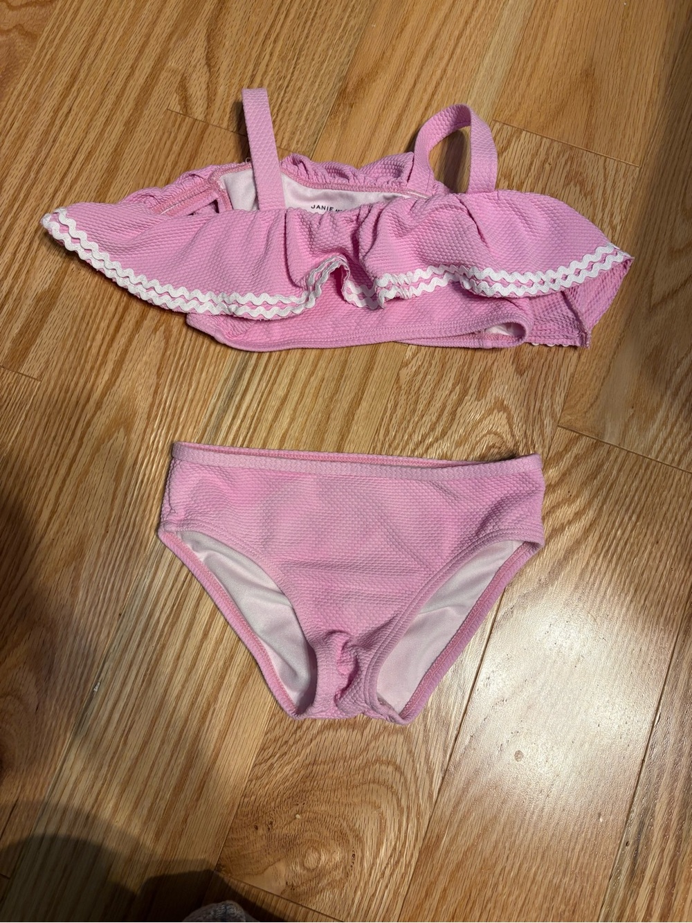 Janie and Jack Pink Ruffle Two-Piece Swim Set